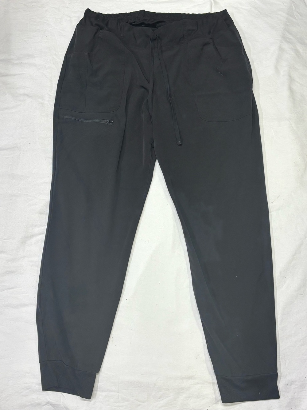 Men's Black Drawstring Jogger Pants